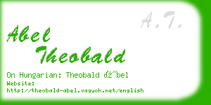 abel theobald business card